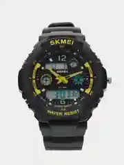 Желтый мужские спортивные наручные часы Skmei AD0931 в подарочной упаковке