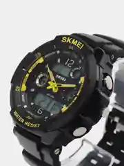 Желтый мужские спортивные наручные часы Skmei AD0931 в подарочной упаковке
