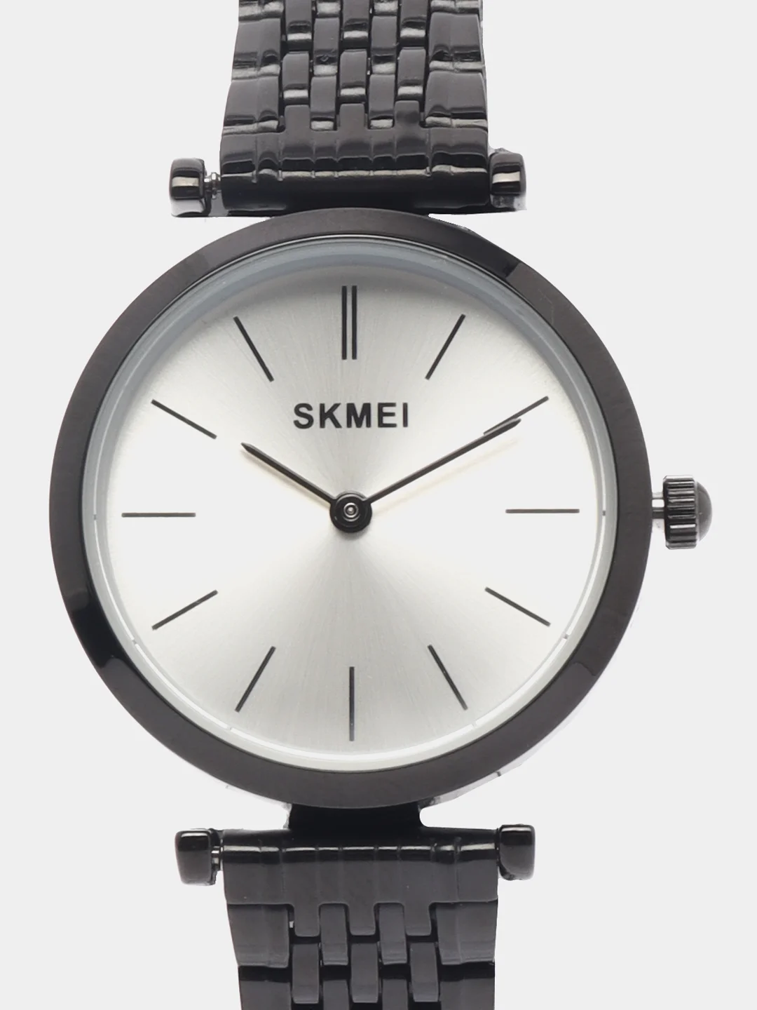 Серебряный женские наручные часы Skmei 1458CS в подарочной упаковке