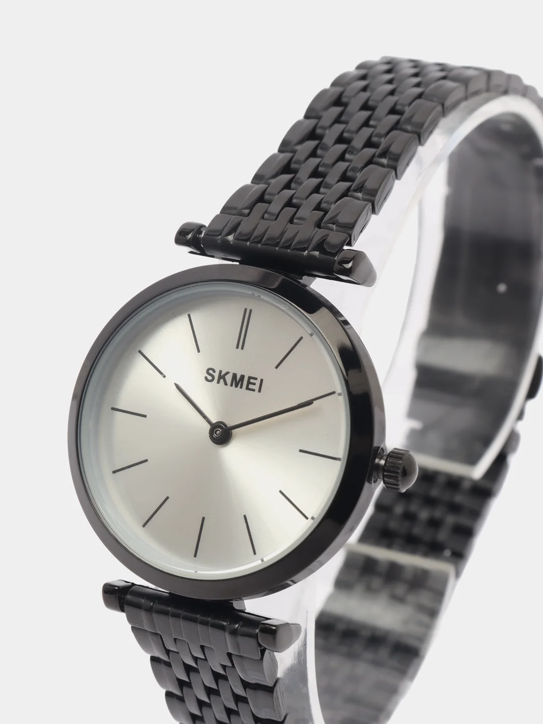 Серебряный женские наручные часы Skmei 1458CS в подарочной упаковке