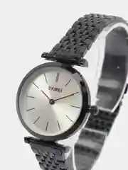 Серебряный женские наручные часы Skmei 1458CS в подарочной упаковке
