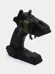 Зеленый джип радиоуправляемый DINO, свет и звук, дым, работает от аккумулятора