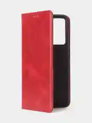 Красный чехол-книжка GQ для Oppo A57 (4G) / Oppo A57S / Oppo A77 (4G) / Oppo A77S из кожи
