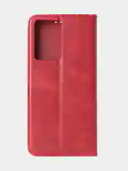 Красный чехол-книжка GQ для Oppo A57 (4G) / Oppo A57S / Oppo A77 (4G) / Oppo A77S из кожи