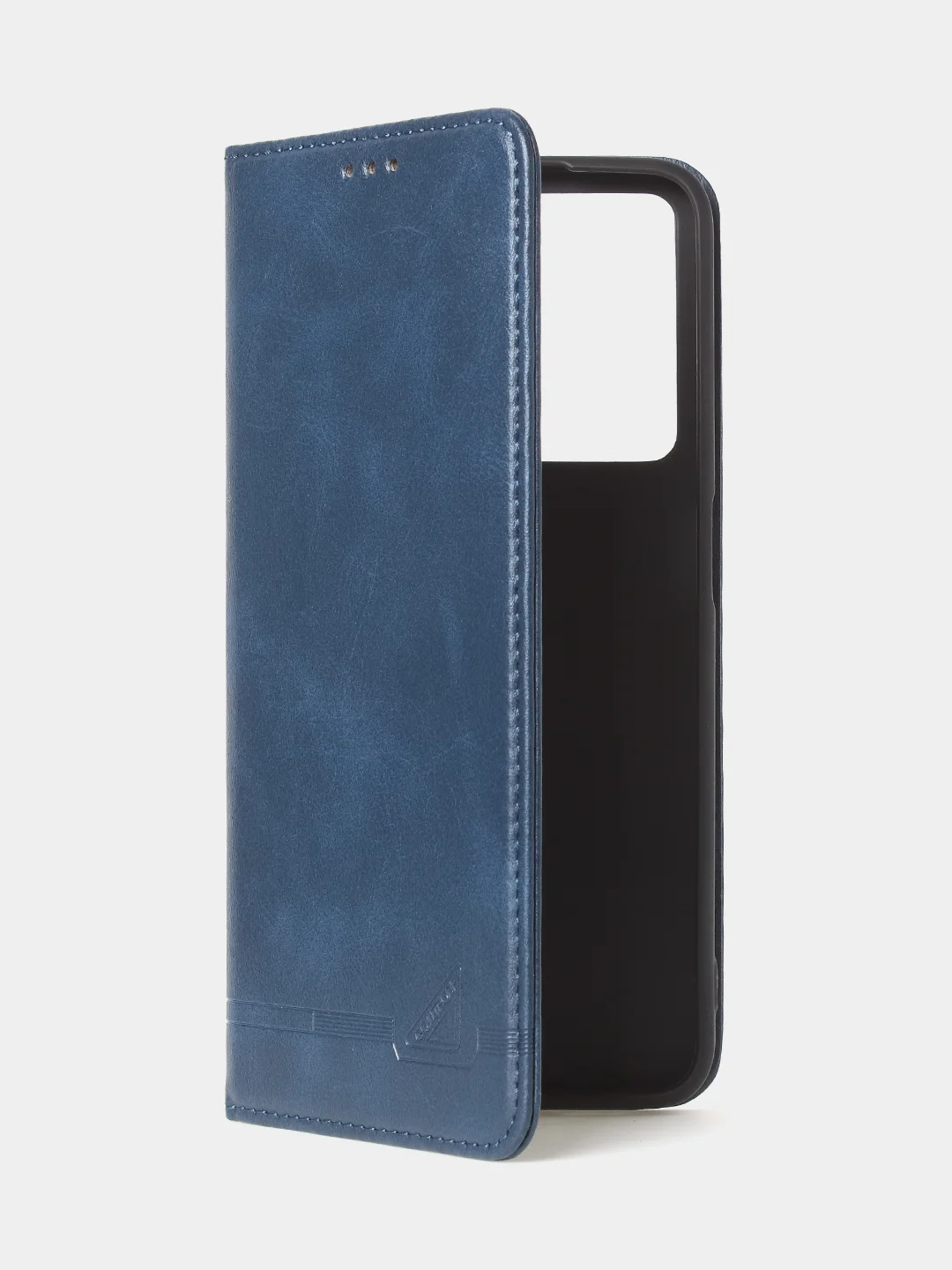 Синий чехол-книжка GQ для Oppo A57 (4G) / Oppo A57S / Oppo A77 (4G) / Oppo A77S из кожи