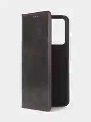 Черный чехол-книжка GQ для Oppo A57 (4G) / Oppo A57S / Oppo A77 (4G) / Oppo A77S из кожи