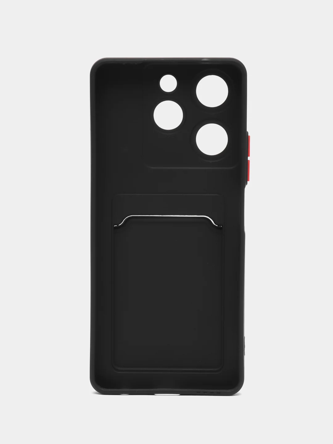 Черный чехол для Tecno Spark 10 Pro (Техно Спарк 10 Про), с карманом для карт
