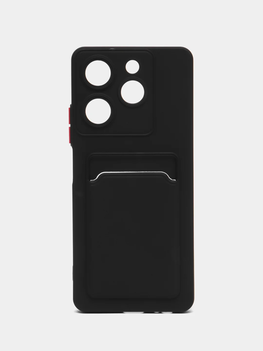 Черный чехол для Tecno Spark 10 Pro (Техно Спарк 10 Про), с карманом для карт