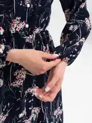 Индиго платье женское миди