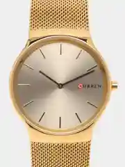 Золотой мужские наручные часы Curren 8256 в подарочной упаковке
