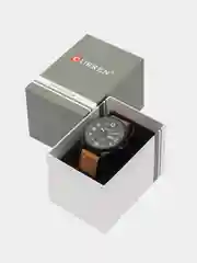 Угольный мужские наручные часы Curren 8269 c календарём в подарочной упаковке