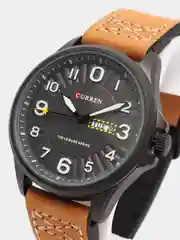 Угольный мужские наручные часы Curren 8269 c календарём в подарочной упаковке