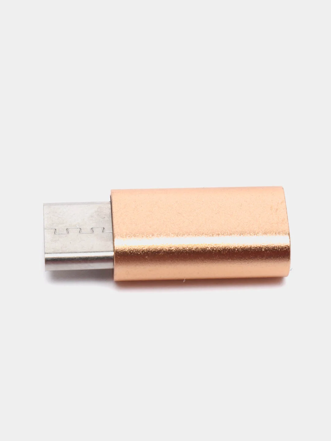 Золотой адаптер-переходник мicro usb / type-c / 5 шт