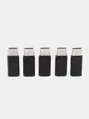 Черный адаптер-переходник мicro usb / type-c / 5 шт
