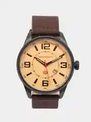Коричневый мужские наручные часы Mini Focus MF0051G с календарём, в подарочной упаковке