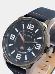 Синий мужские наручные часы Mini Focus MF0051G с календарём, в подарочной упаковке