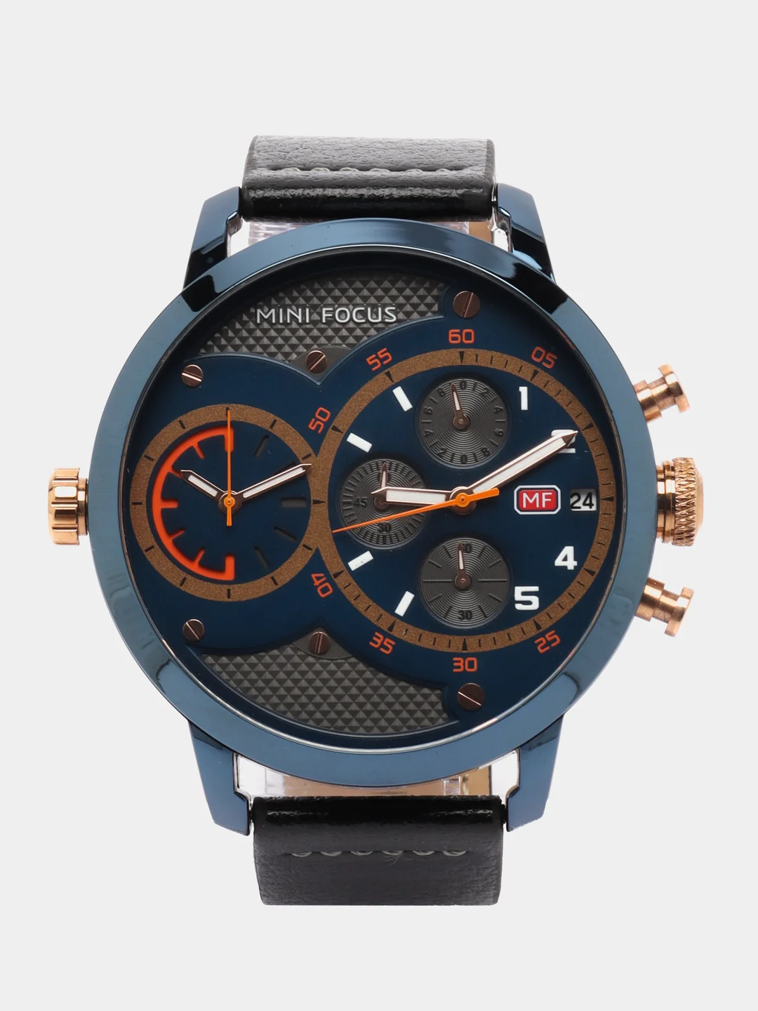 Синий мужские наручные часы Mini Focus MF0030G с хронографом, в подарочной упаковке