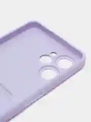 Сиреневый силиконовый чехол для Realme 10T (Реалми 10Т), с карманом для карт
