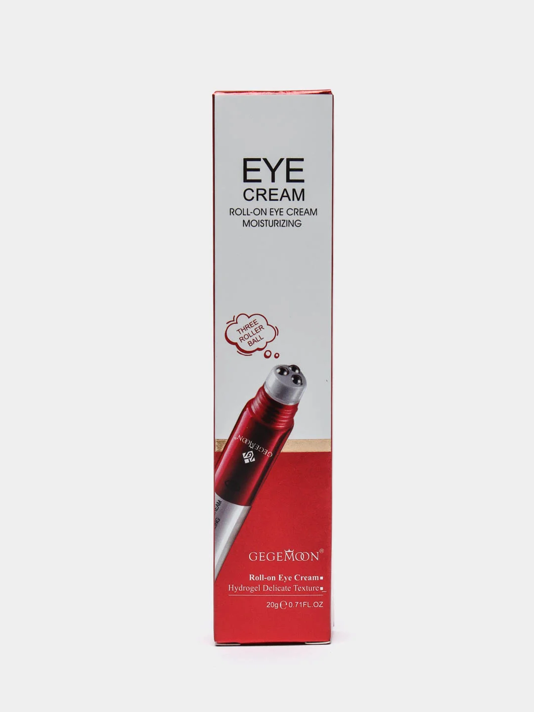 Алый крем для кожи вокруг глаз с тремя роликами Roll-on Eye Cream Moisturizing, 20 г
