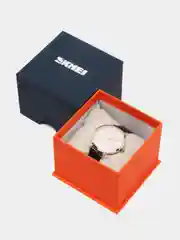 Черный женские наручные часы Skmei 1397 с кожаным ремешком