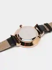 Черный женские наручные часы Skmei 1397 с кожаным ремешком