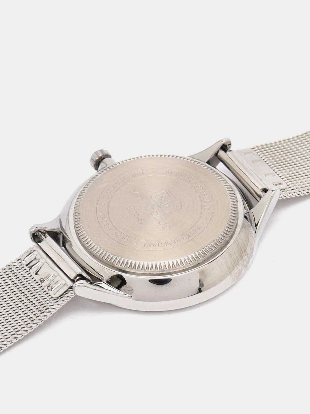 Серебряный женские наручные часы Mini Focus MF0045L с металлическим браслетом и камнями