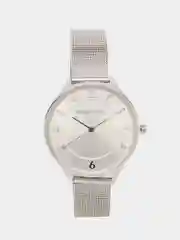 Серебряный женские наручные часы Mini Focus MF0045L с металлическим браслетом и камнями