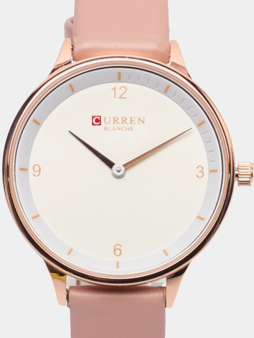 Красный женские наручные часы Curren 9039 в подарочной упаковке