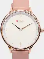Красный женские наручные часы Curren 9039 в подарочной упаковке