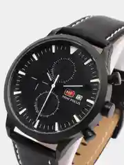 Черный мужские наручные часы Mini Focus MF0015G с хронографом, в подарочной упаковке