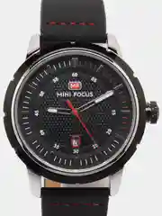 Черный мужские наручные часы Mini Focus MF0014G, в подарочной упаковке