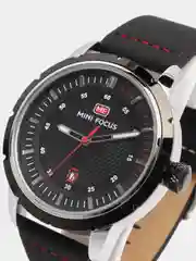 Черный мужские наручные часы Mini Focus MF0014G, в подарочной упаковке