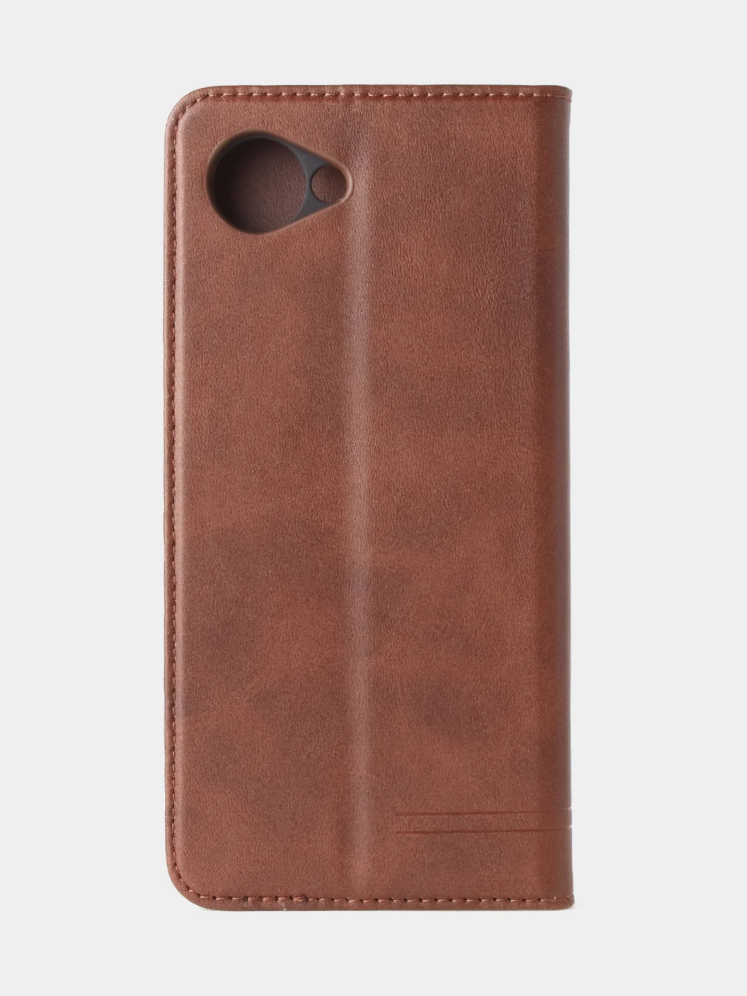 Коричневый чехол-книжка GQ для Realme C30 / Realme C30s / Realme Narzo 50i Prime из кожи