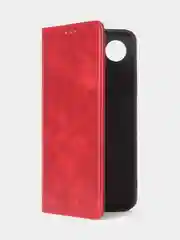 Красный чехол-книжка GQ для Realme C30 / Realme C30s / Realme Narzo 50i Prime из кожи