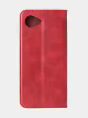 Красный чехол-книжка GQ для Realme C30 / Realme C30s / Realme Narzo 50i Prime из кожи