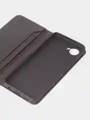 Черный чехол-книжка GQ для Realme C30 / Realme C30s / Realme Narzo 50i Prime из кожи