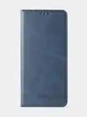 Синий чехол-книжка GQ для Realme C30 / Realme C30s / Realme Narzo 50i Prime из кожи