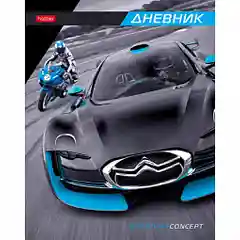 Серый дневник школьный в твердой обложке