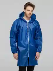 Синий дождевик мужской, женский, унисекс, Rainman Zip, ярко-синий