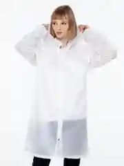 Белый дождевик мужской, женский, унисекс Rainman Zip, белый