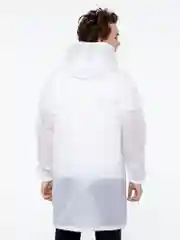 Белый дождевик мужской, женский, унисекс Rainman Zip, белый