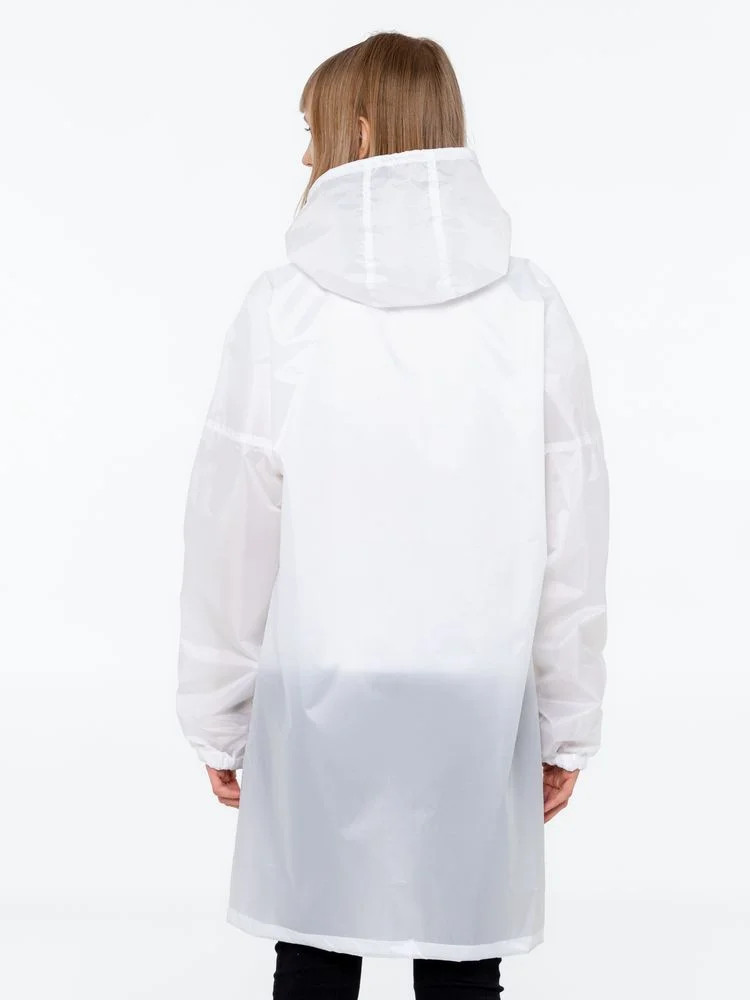 Белый дождевик мужской, женский, унисекс Rainman Zip, белый