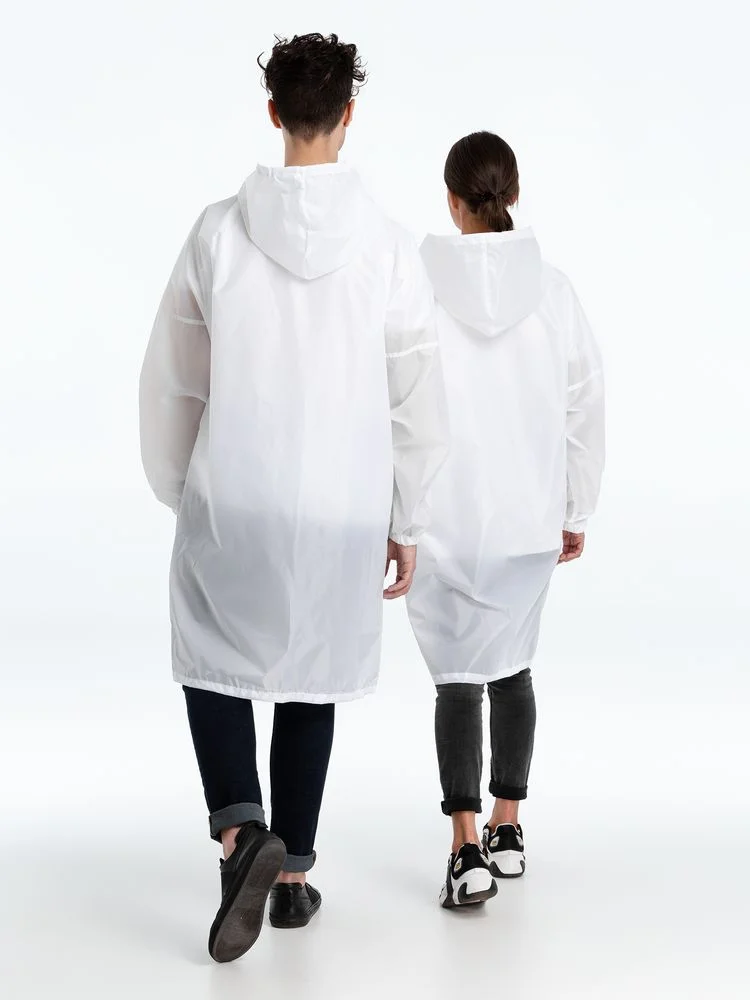 Белый дождевик мужской, женский, унисекс Rainman Zip, белый