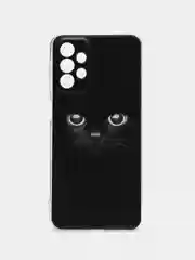 Шоколадный чехол силиконовый на Samsung Galaxy A23 / Самсунг А23 прозрачный с рисунком, защита камеры