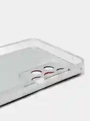 Красный чехол на Samsung Galaxy A33 5G / Галакси А33 5G прозрачный, с рисунком, защита камеры