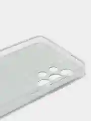 Тёмно-серый чехол на Samsung Galaxy A33 5G / Галакси А33 5G прозрачный, с рисунком, защита камеры