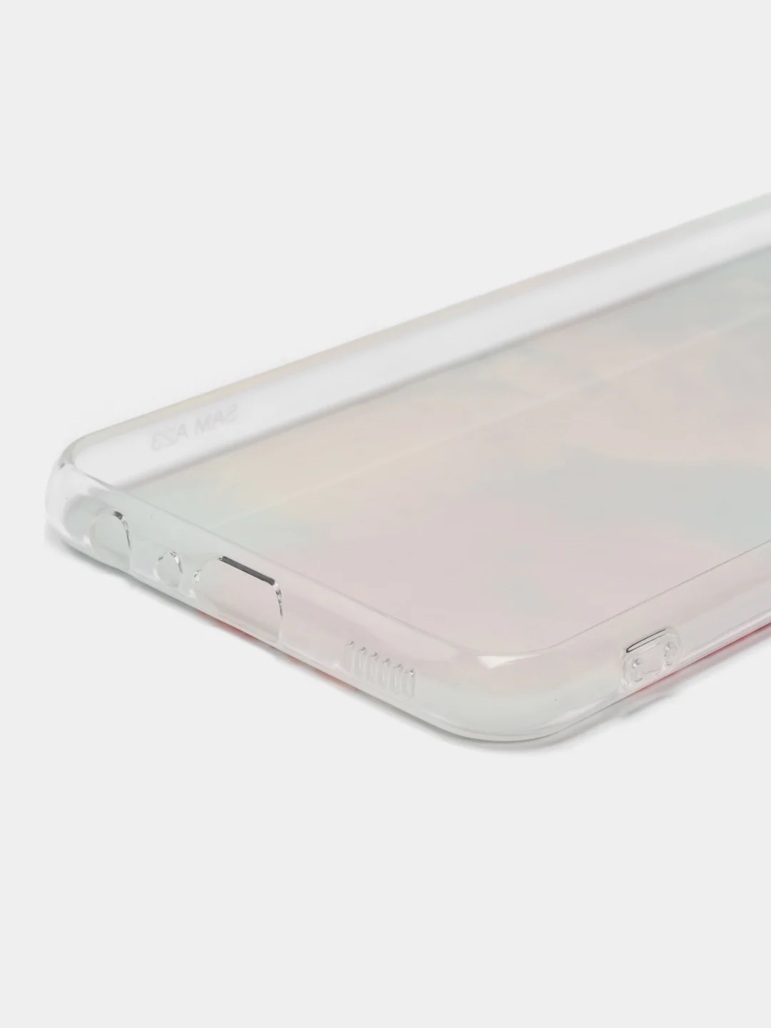 Конфетный чехол силиконовый на Samsung Galaxy A23 / Самсунг А23 прозрачный с рисунком, защита камеры