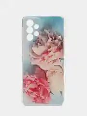 Конфетный чехол силиконовый на Samsung Galaxy A23 / Самсунг А23 прозрачный с рисунком, защита камеры