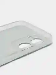 Тёмно-серый силиконовый чехол на Realme C33 / Реалми С33 прозрачный, с рисунком, защита камеры