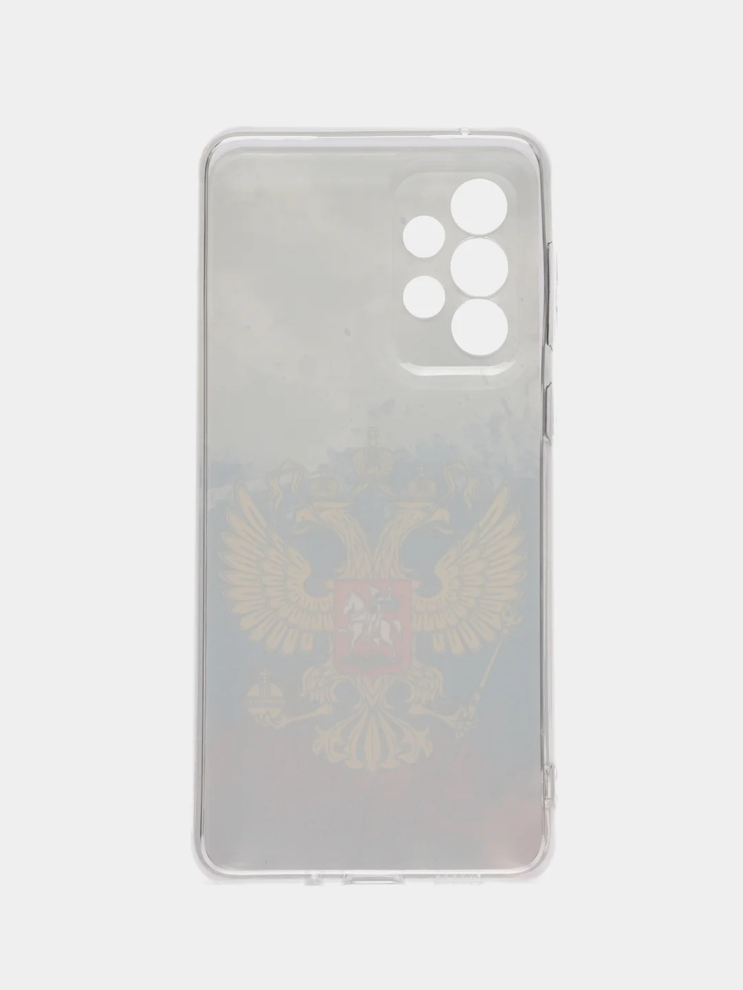 Синий чехол на Samsung Galaxy A33 5G / Галакси А33 5G прозрачный, с рисунком, защита камеры